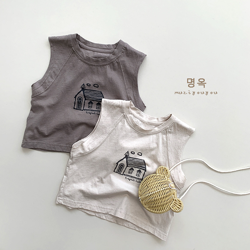 【H0706】森系舒服好穿房子背心(80-130)
