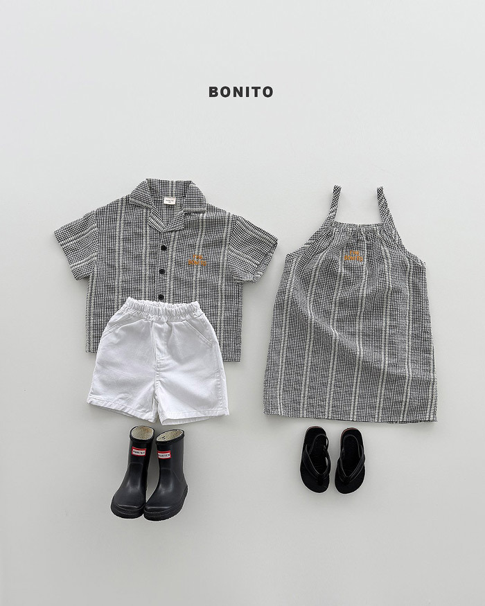 正韓夏Bonito 嫩嬰/小童三色線條洋裝