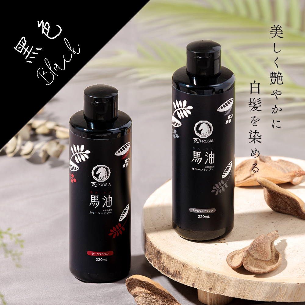 【瑕疵品】Aimedia — 馬油上色洗髮露 (黑色)