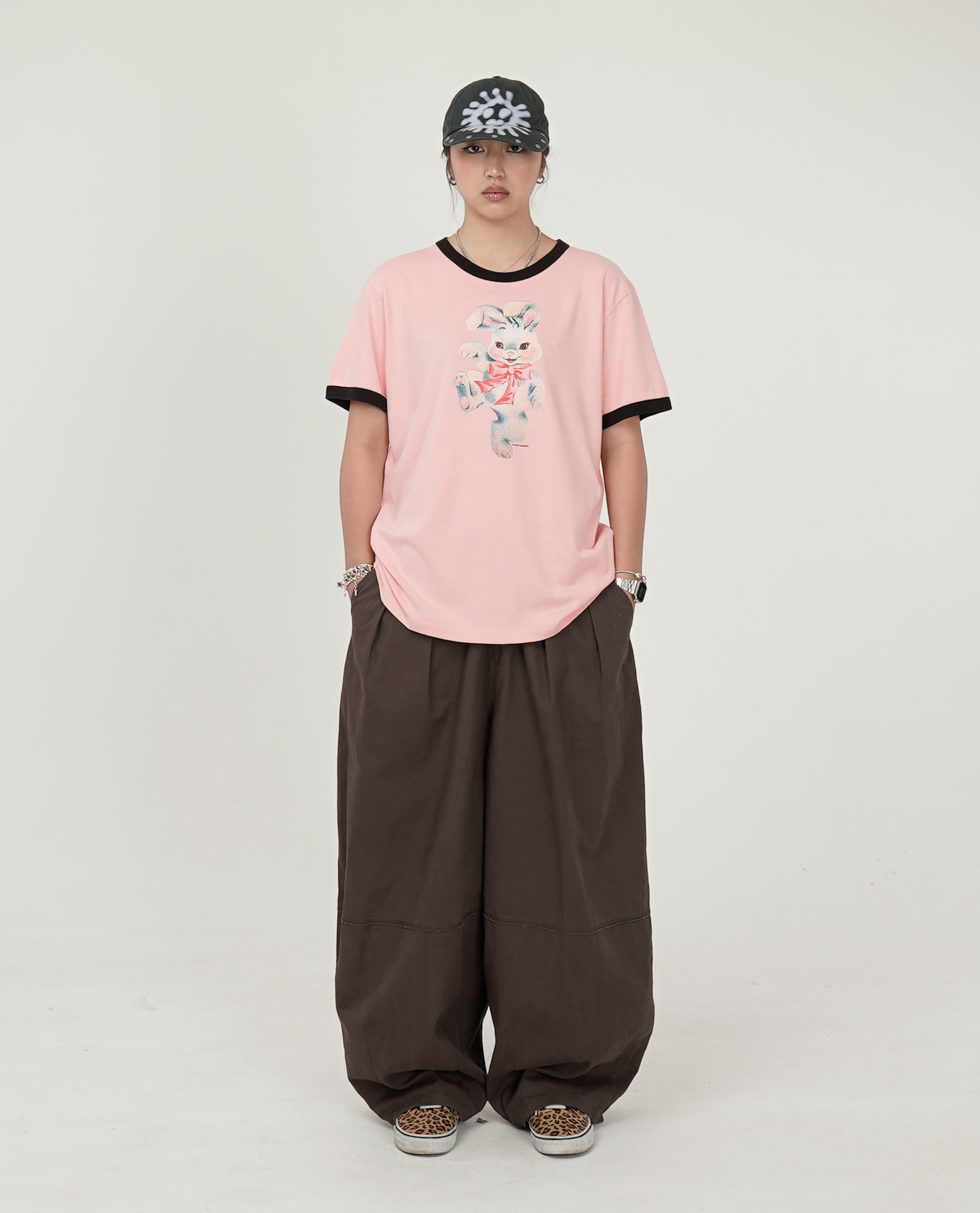 RASSVET BUNNY RINGER TEE SHIRT - 26SS