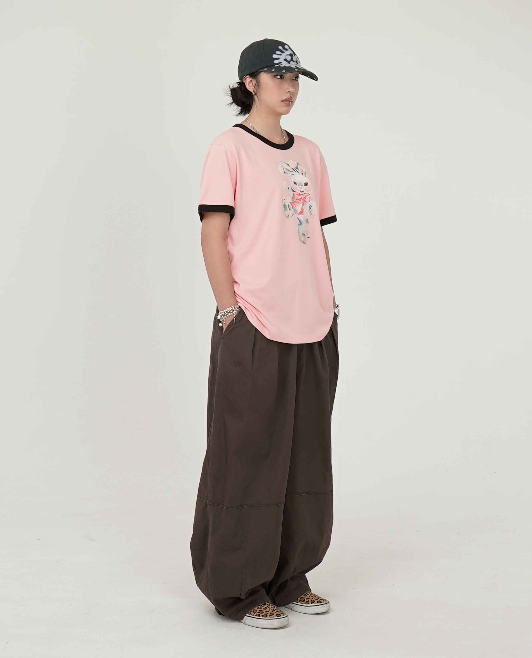 RASSVET BUNNY RINGER TEE SHIRT - 26SS