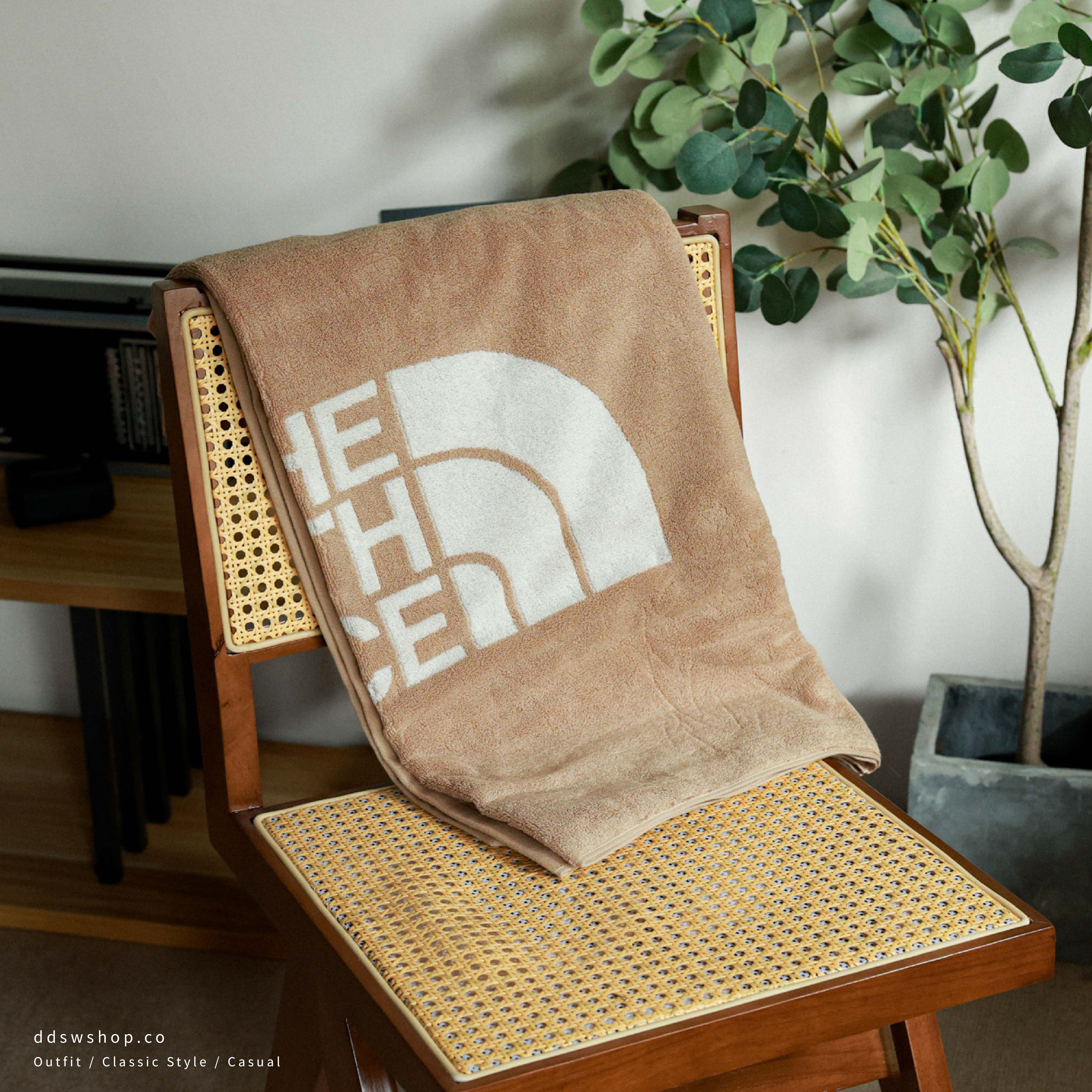 "現貨" The North Face 韓國限定 LOGO TOWEL 沙灘巾海灘巾 雙面浴巾