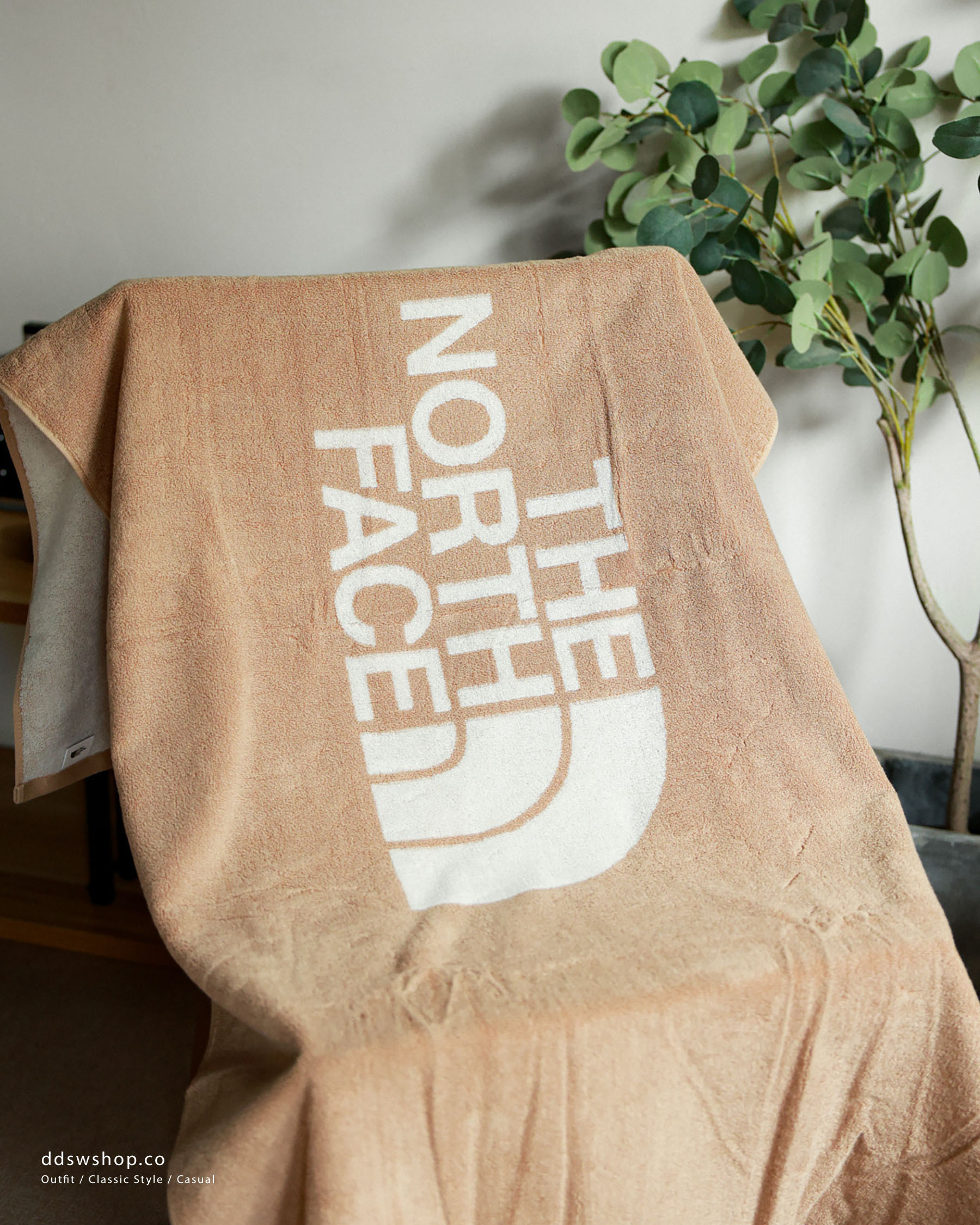 "現貨" The North Face 韓國限定 LOGO TOWEL 沙灘巾海灘巾 雙面浴巾
