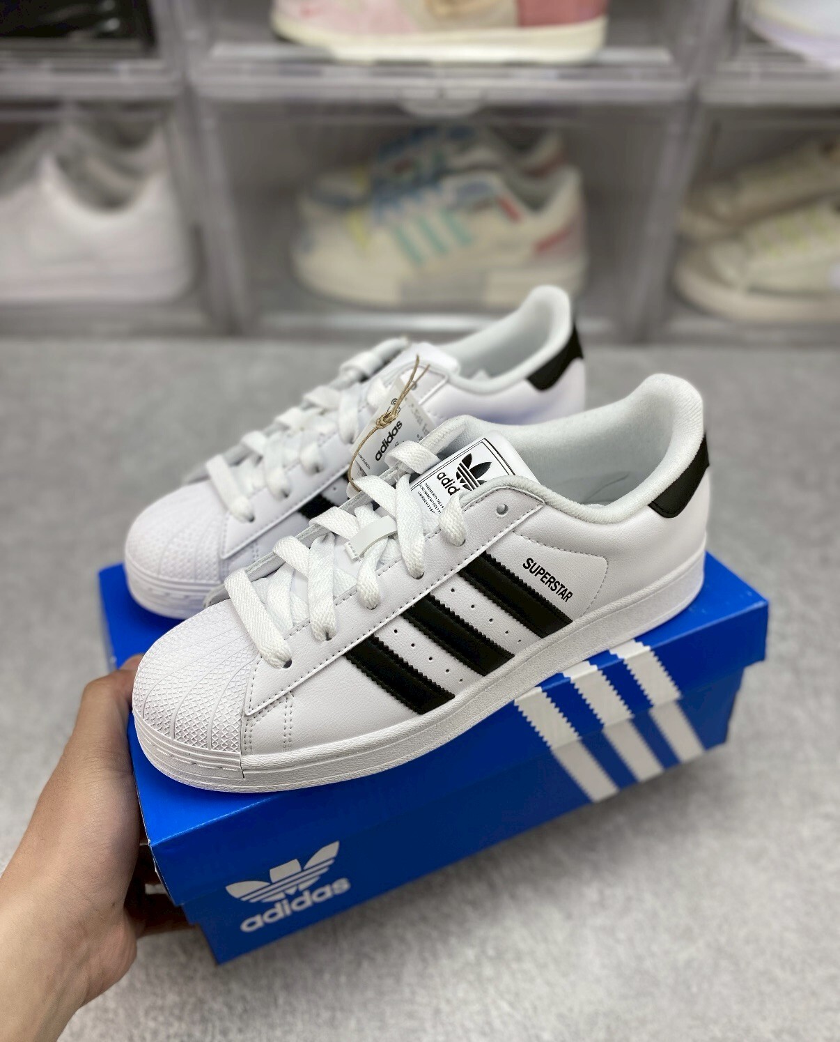 【Luxury】 Adidas 休閒鞋 男鞋 女鞋 宋雨琦代言款 SUPERSTAR II 黑/白 JI0079 IH8659