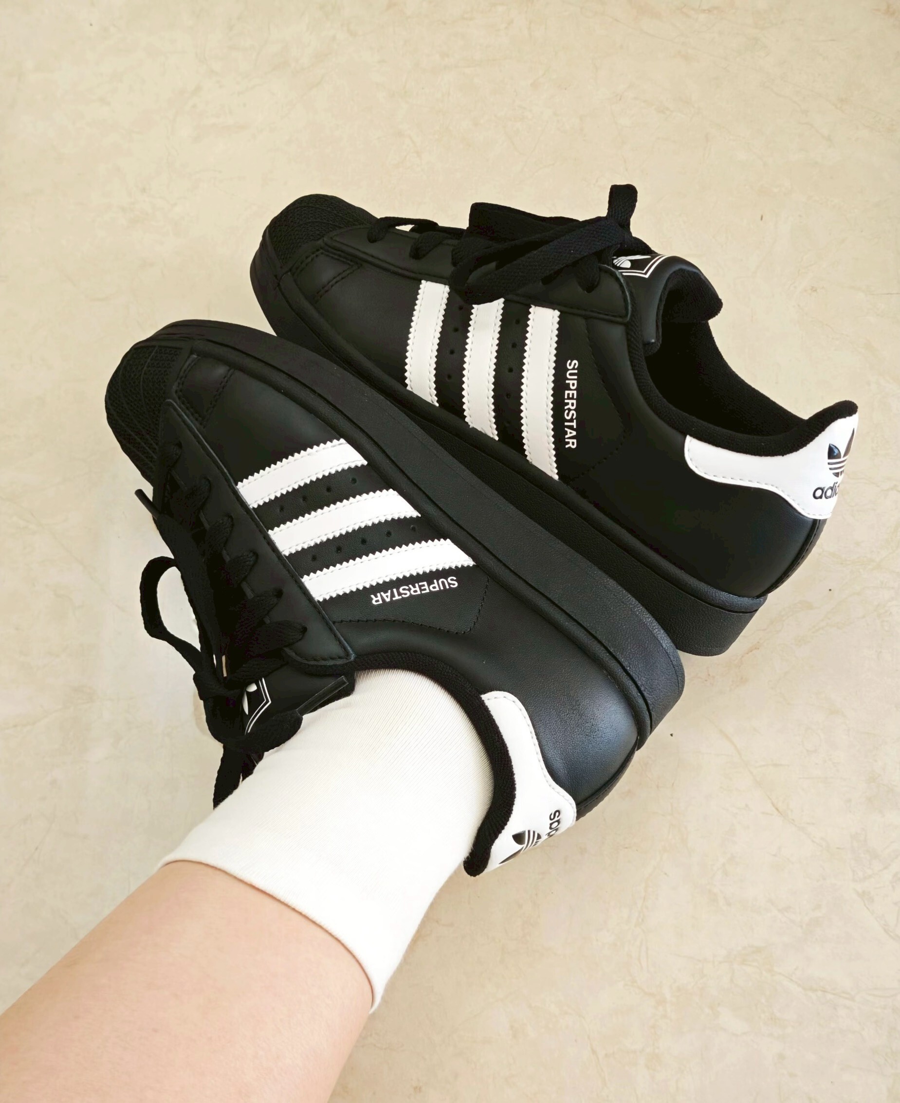【Luxury】 Adidas 休閒鞋 男鞋 女鞋 宋雨琦代言款 SUPERSTAR II 黑/白 JI0079 IH8659