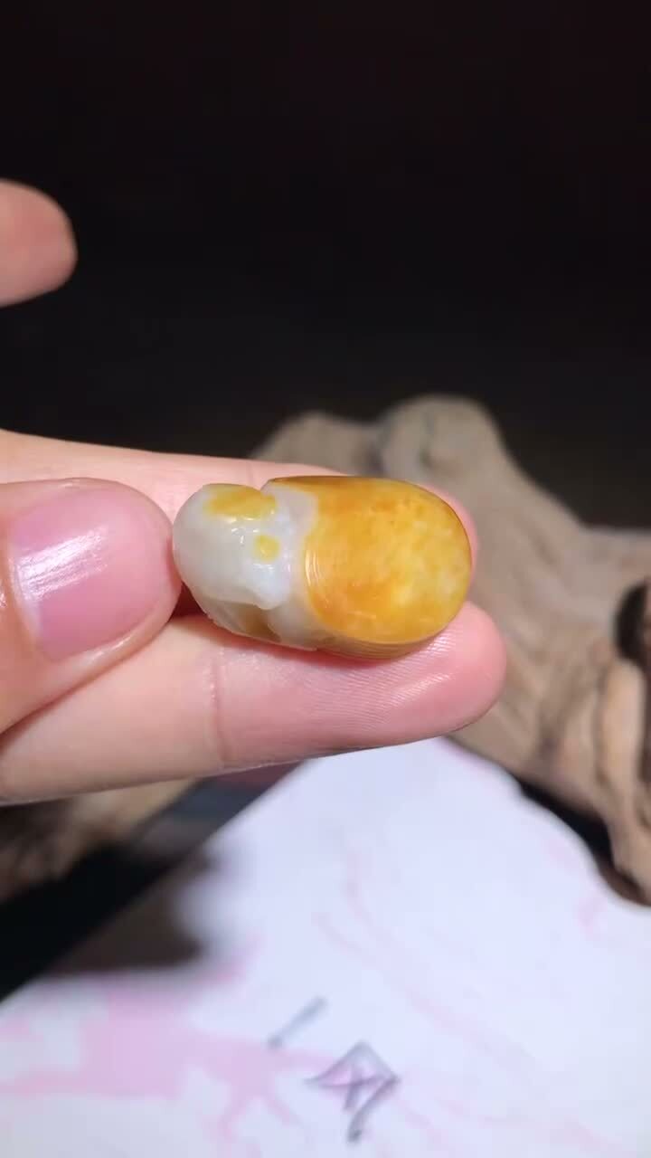 和田玉籽料黃油皮白玉玄龜,天然和田玉軟玉