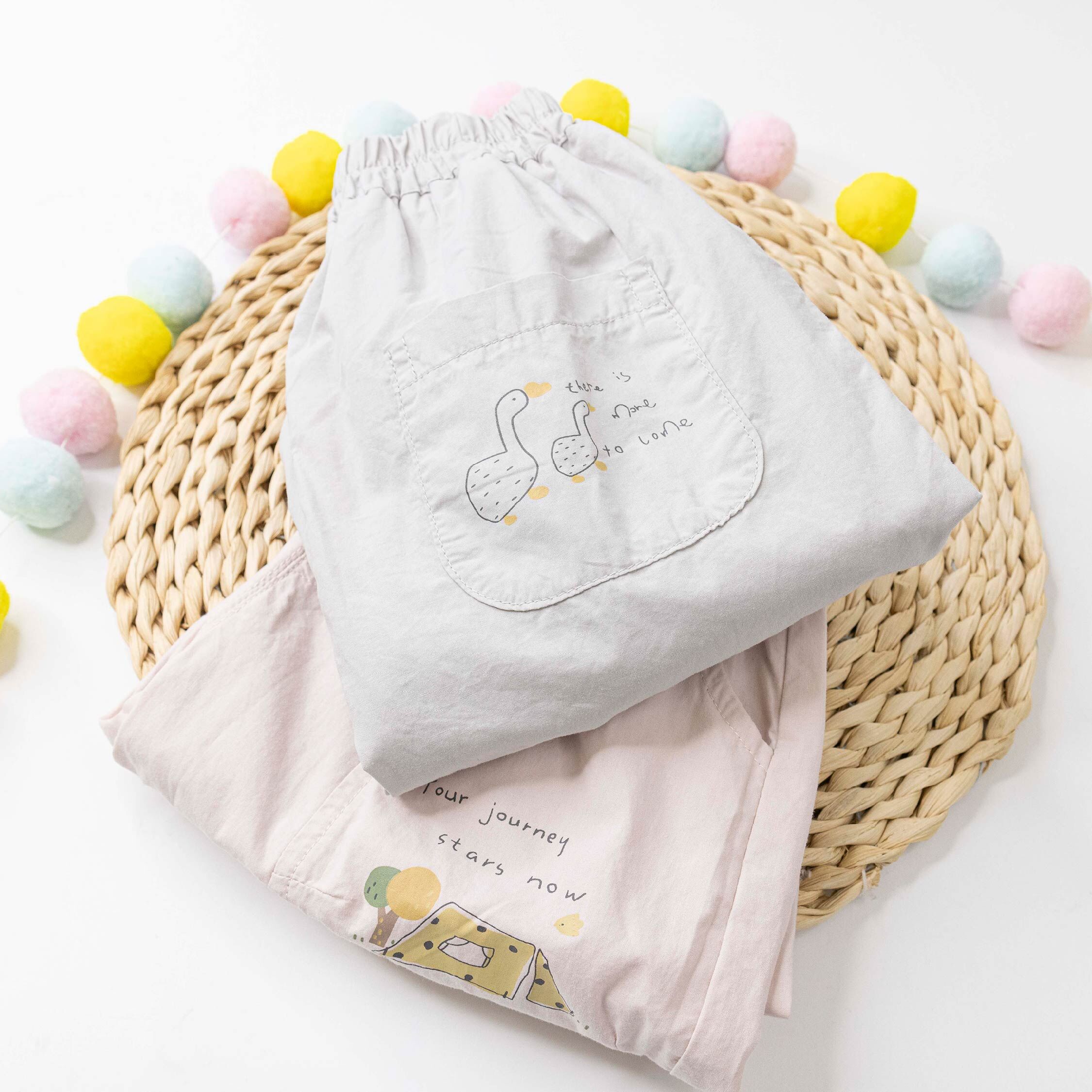 童趣露營印花縮口褲＊二色 (H60050)