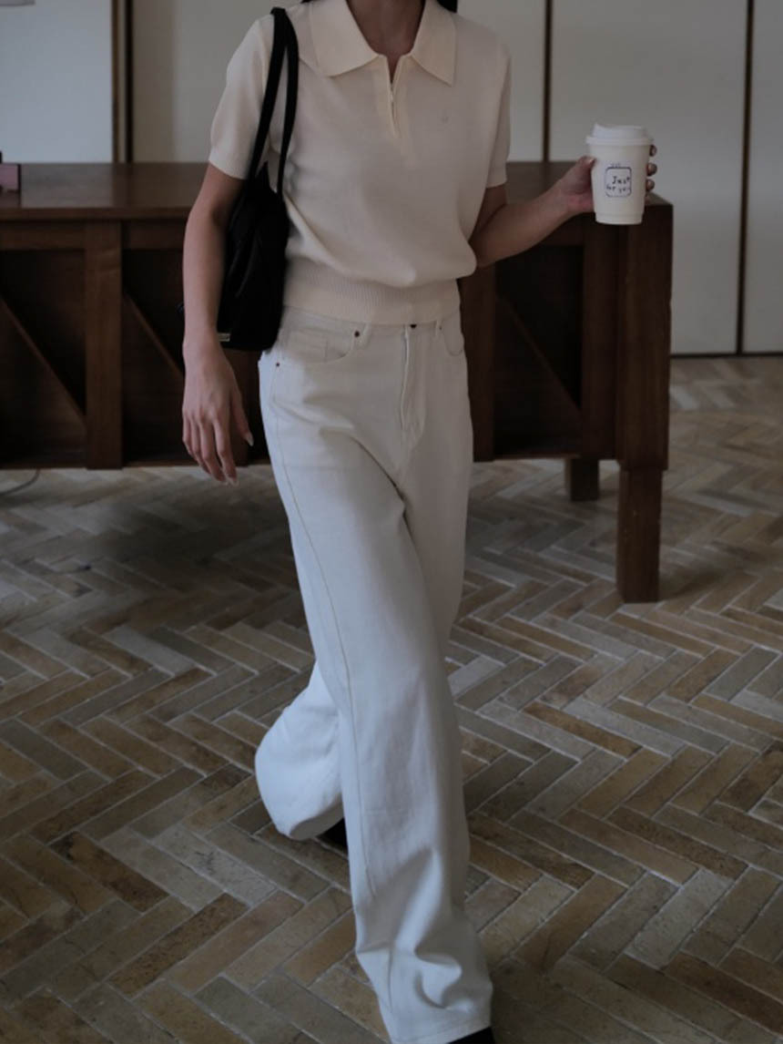 韓版牛仔基礎款直筒褲*2色