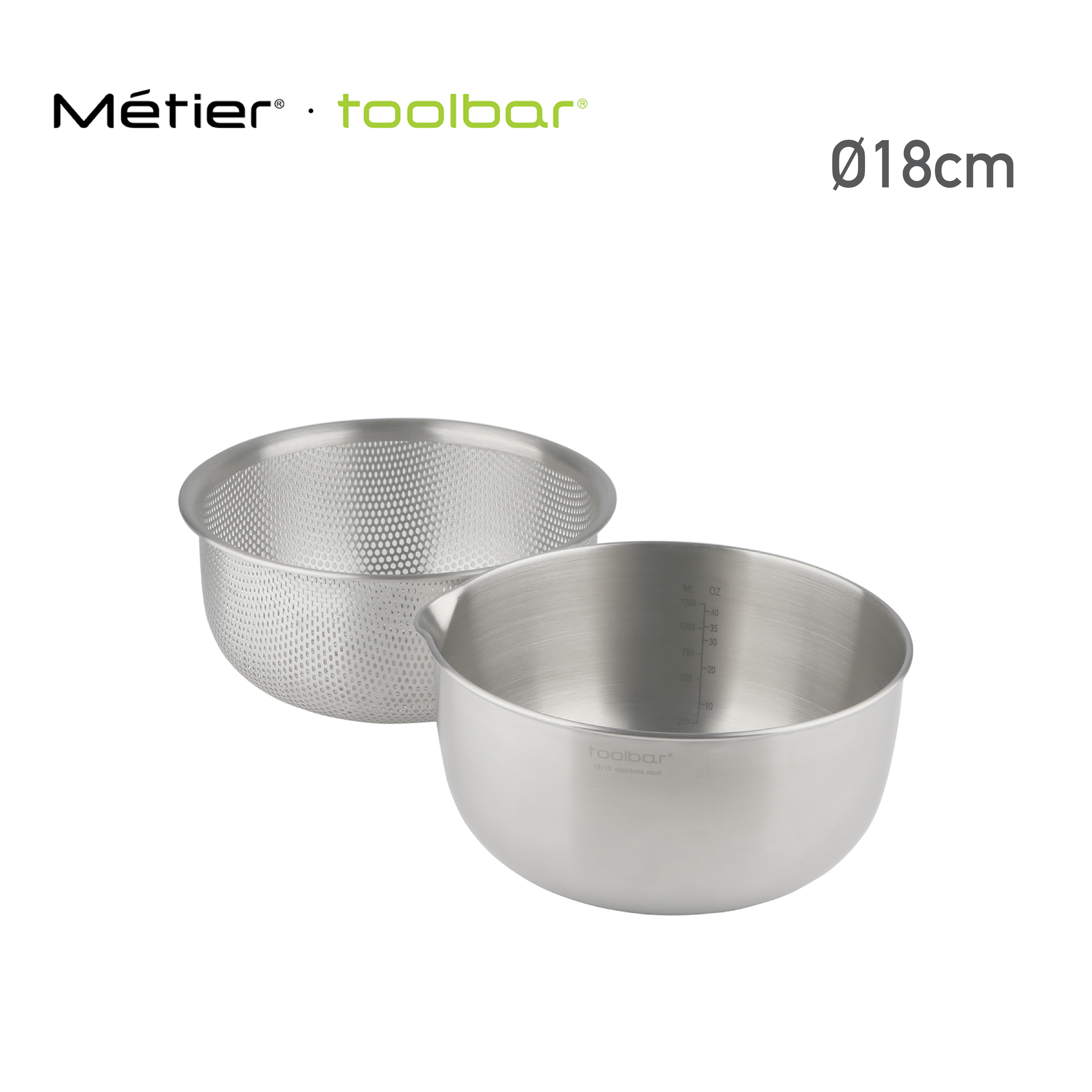 toolbar 18 / 21cm 攪拌碗連筲箕套裝