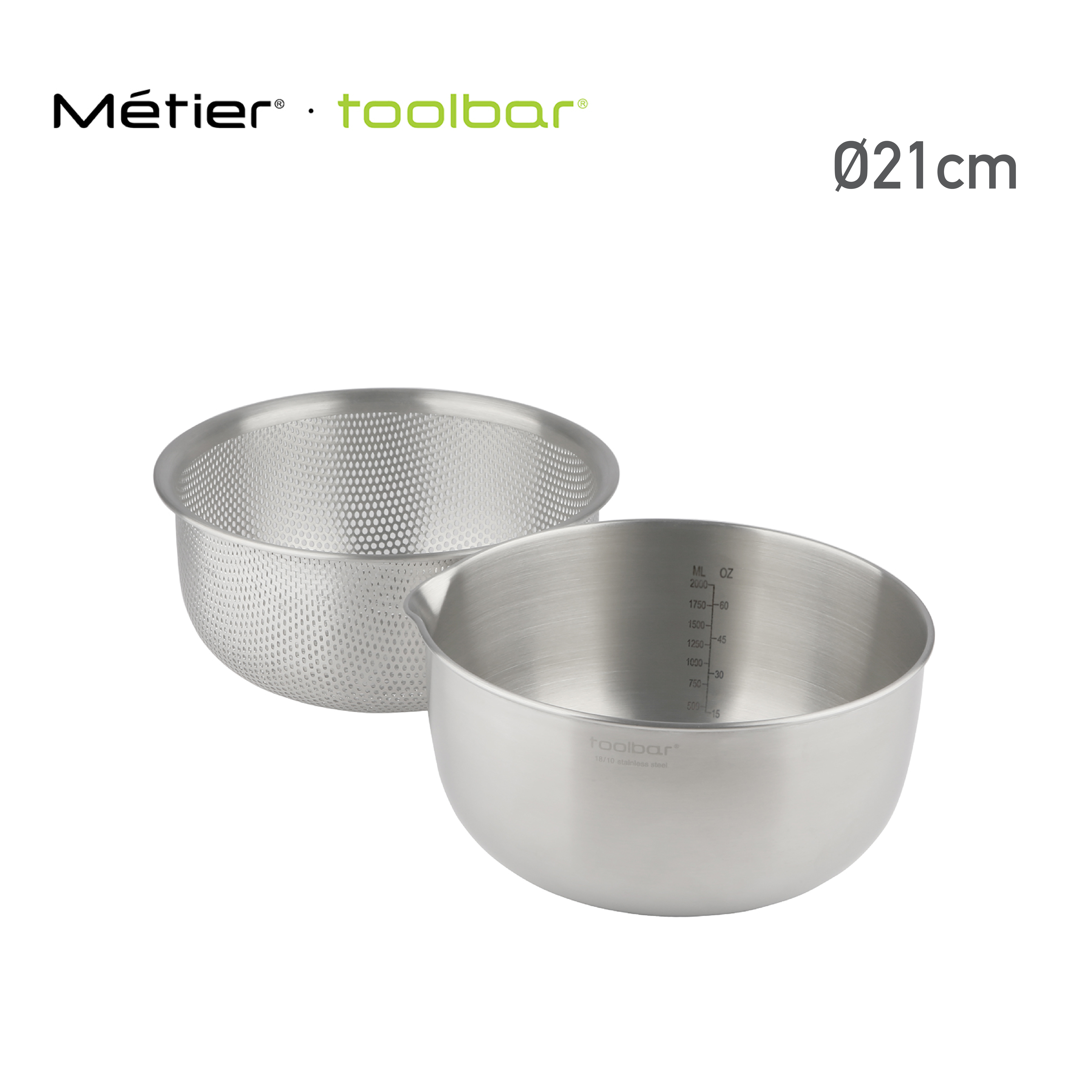 toolbar 18 / 21cm 攪拌碗連筲箕套裝