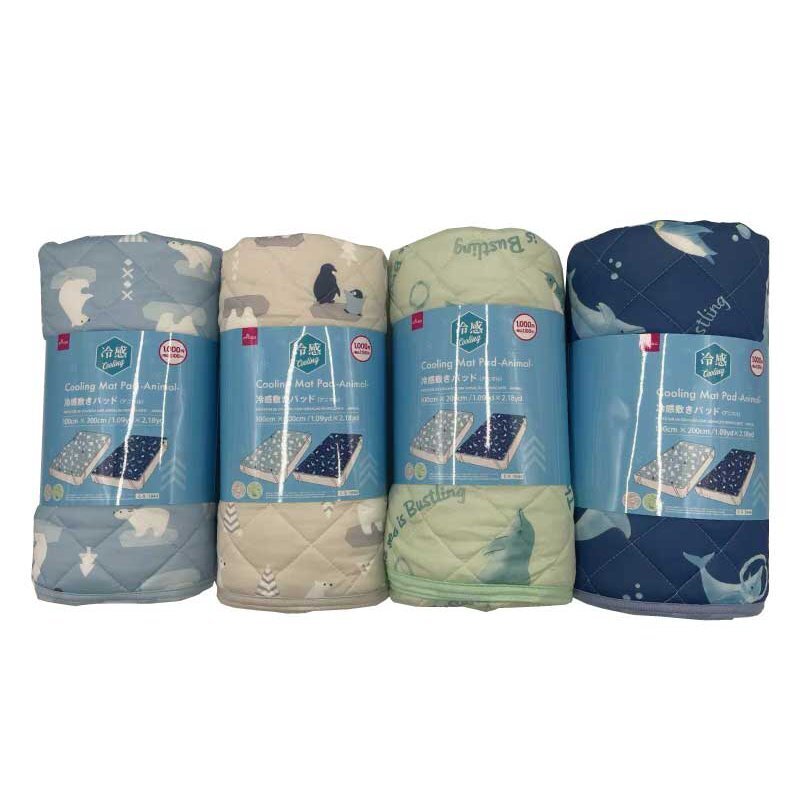 涼感保潔墊/動物 100×200cm