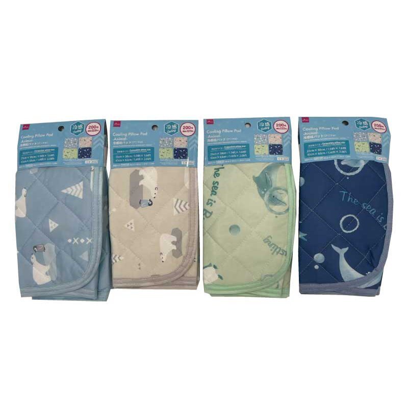 涼感枕頭保潔墊/動物 40×50cm