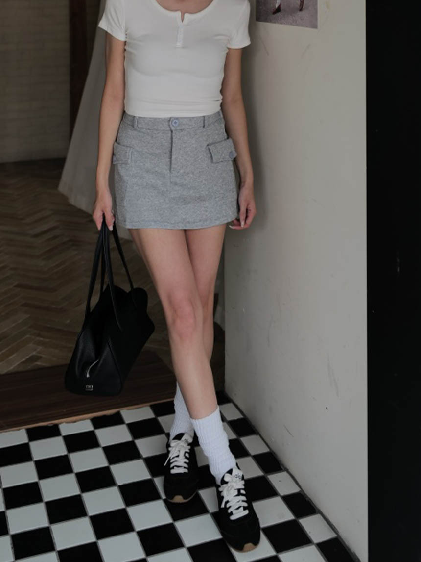 棉質鈕釦工裝裙*3色