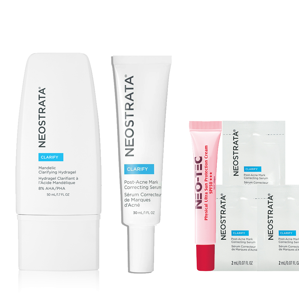 (NEW 4%杏仁酸 77折加贈組 )NeoStrata 芯絲翠 杏仁酸控油淨亮水凝乳+ 四重擊黑淨斑精華