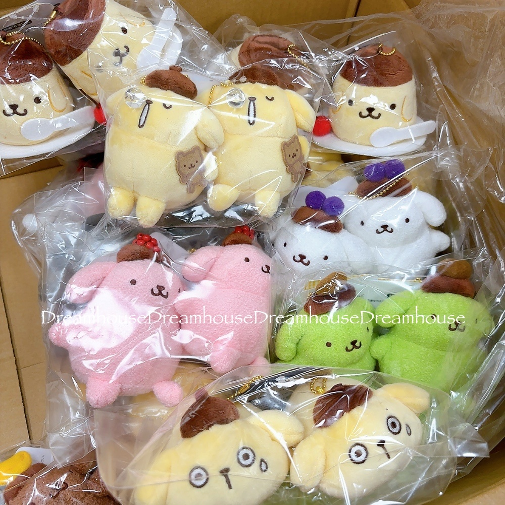 日本限定 三麗鷗 30週年 布丁狗 ポムポムプリン 娃娃吊飾 珠鍊吊飾 鑰匙圈 玩偶 娃娃 擺飾