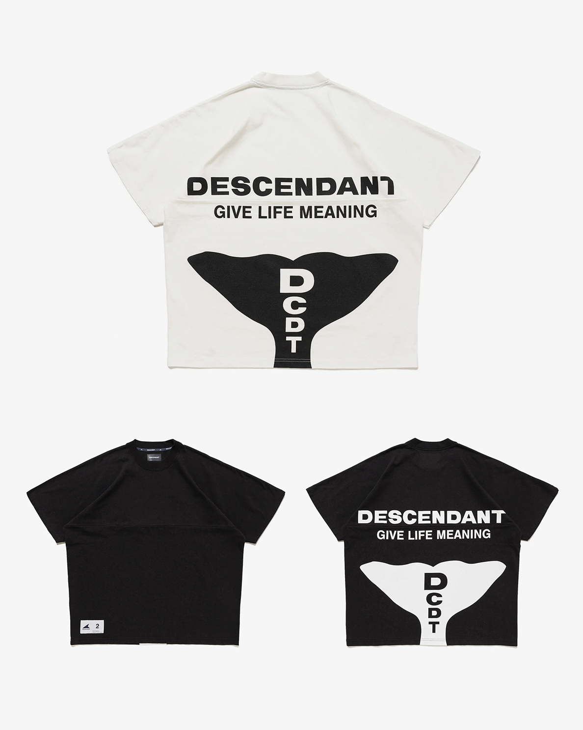 [現貨] DESCENDANT SS26 CETUS JERSEY SS | BLACK / WHITE