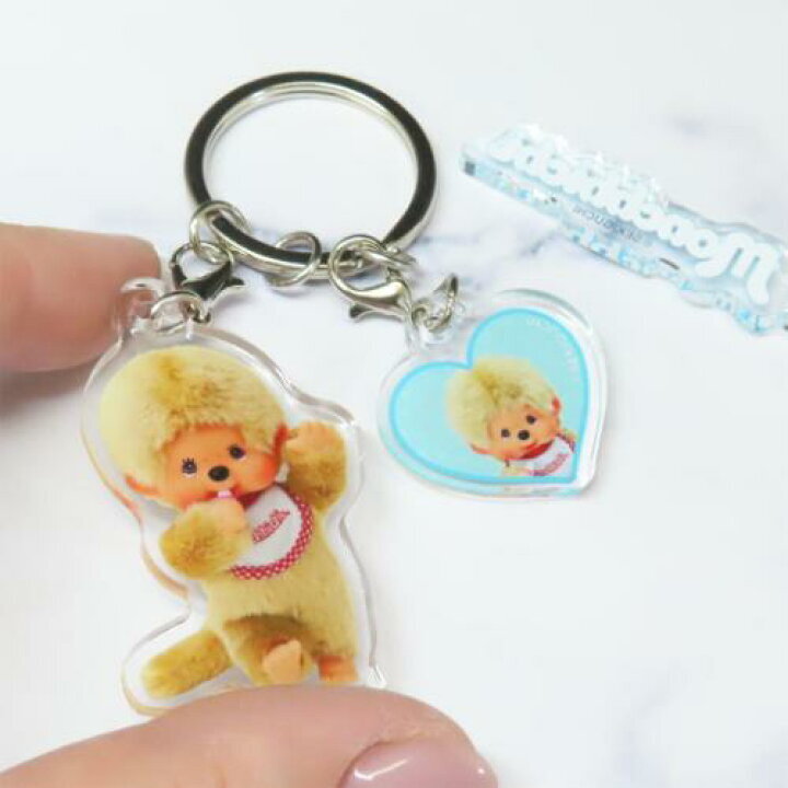 MONCHHICHI 3SET ACRYLIC KEY HOLDER 蒙奇奇 壓克力吊飾 兩款