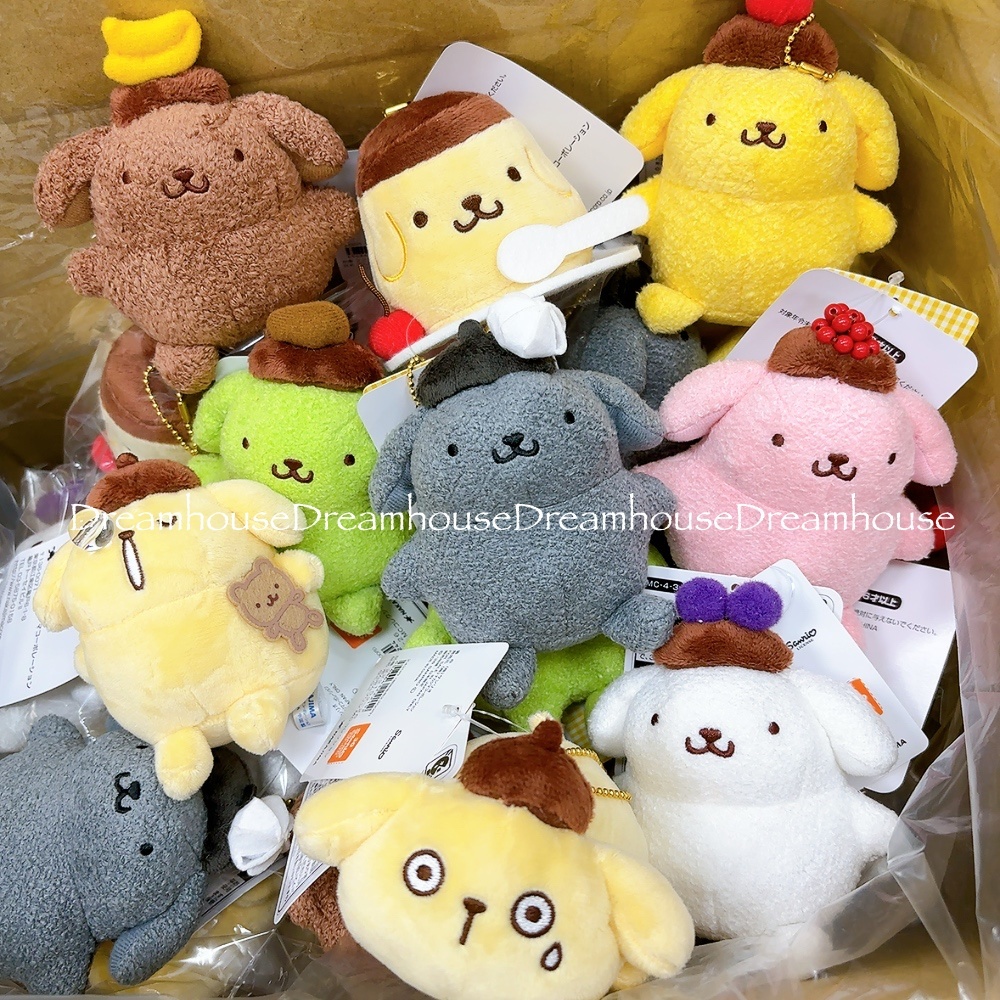 日本限定 三麗鷗 30週年 布丁狗 ポムポムプリン 娃娃吊飾 珠鍊吊飾 鑰匙圈 玩偶 娃娃 擺飾