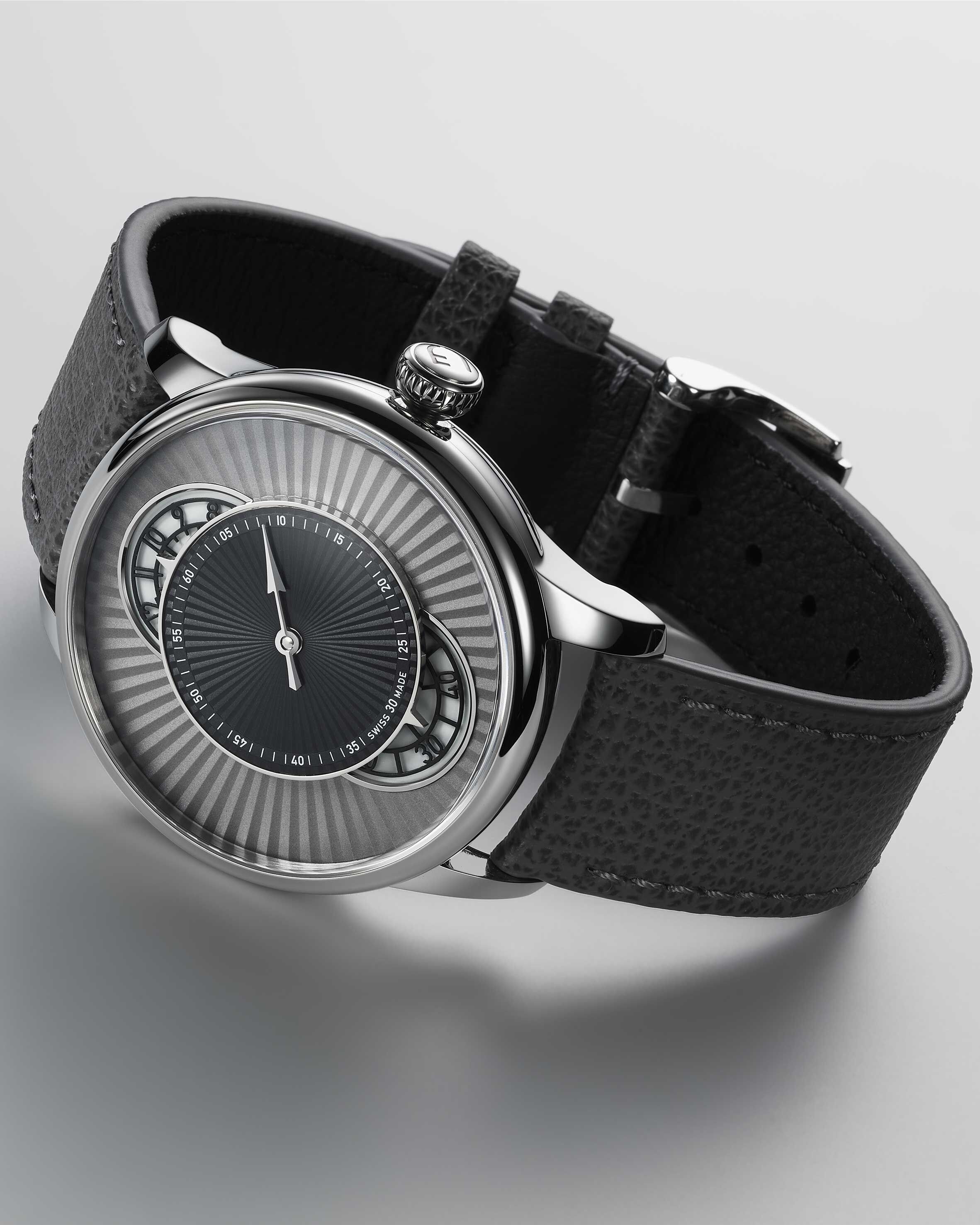 Louis Erard,藝術大師系列,Métiers d‘Art,Le Régulateur Esprit Flinqué grey, Worn and Wound,fluted sunray,調節器,規範式指針,三針一線腕錶