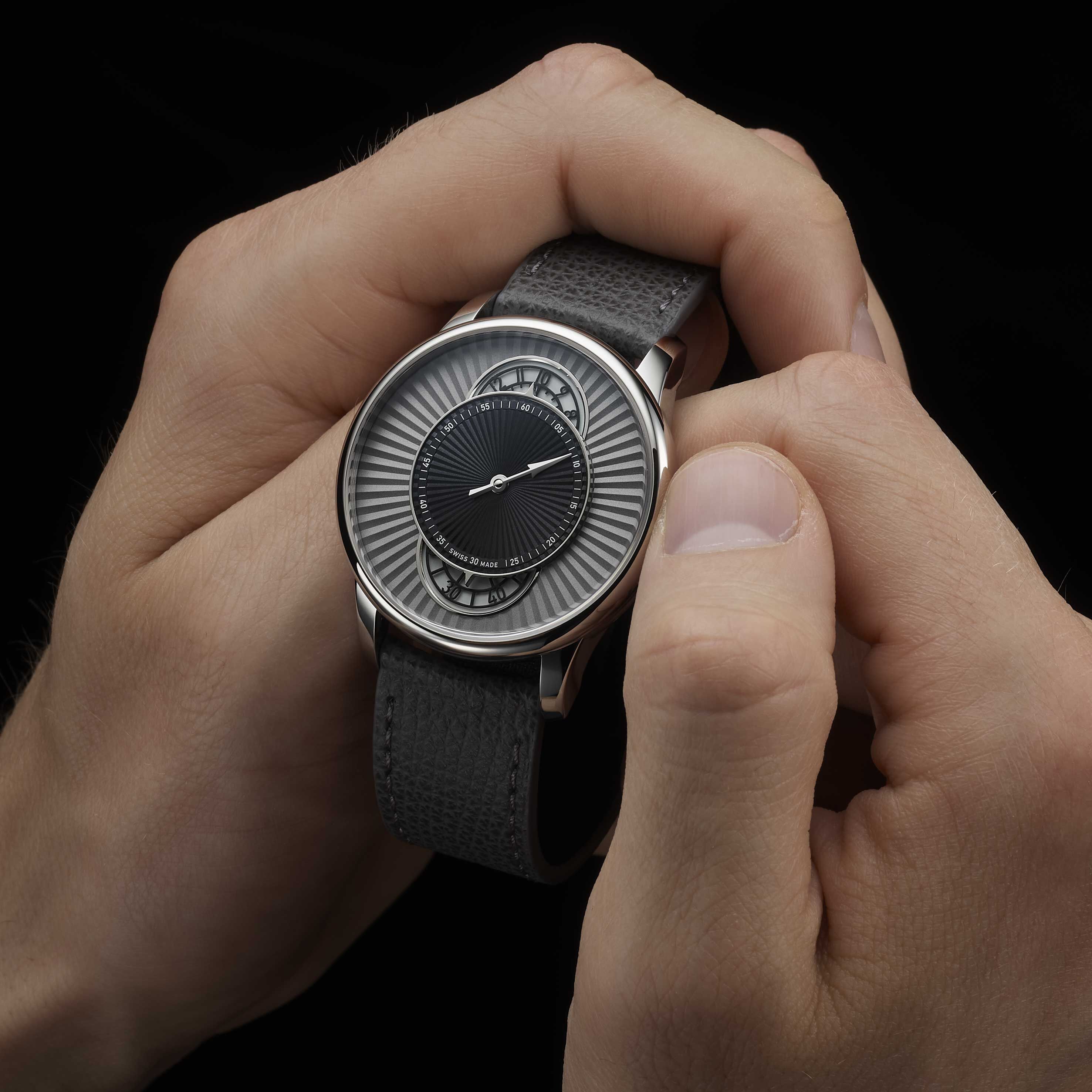 Louis Erard,藝術大師系列,Métiers d‘Art,Le Régulateur Esprit Flinqué grey, Worn and Wound,fluted sunray,調節器,規範式指針,三針一線腕錶