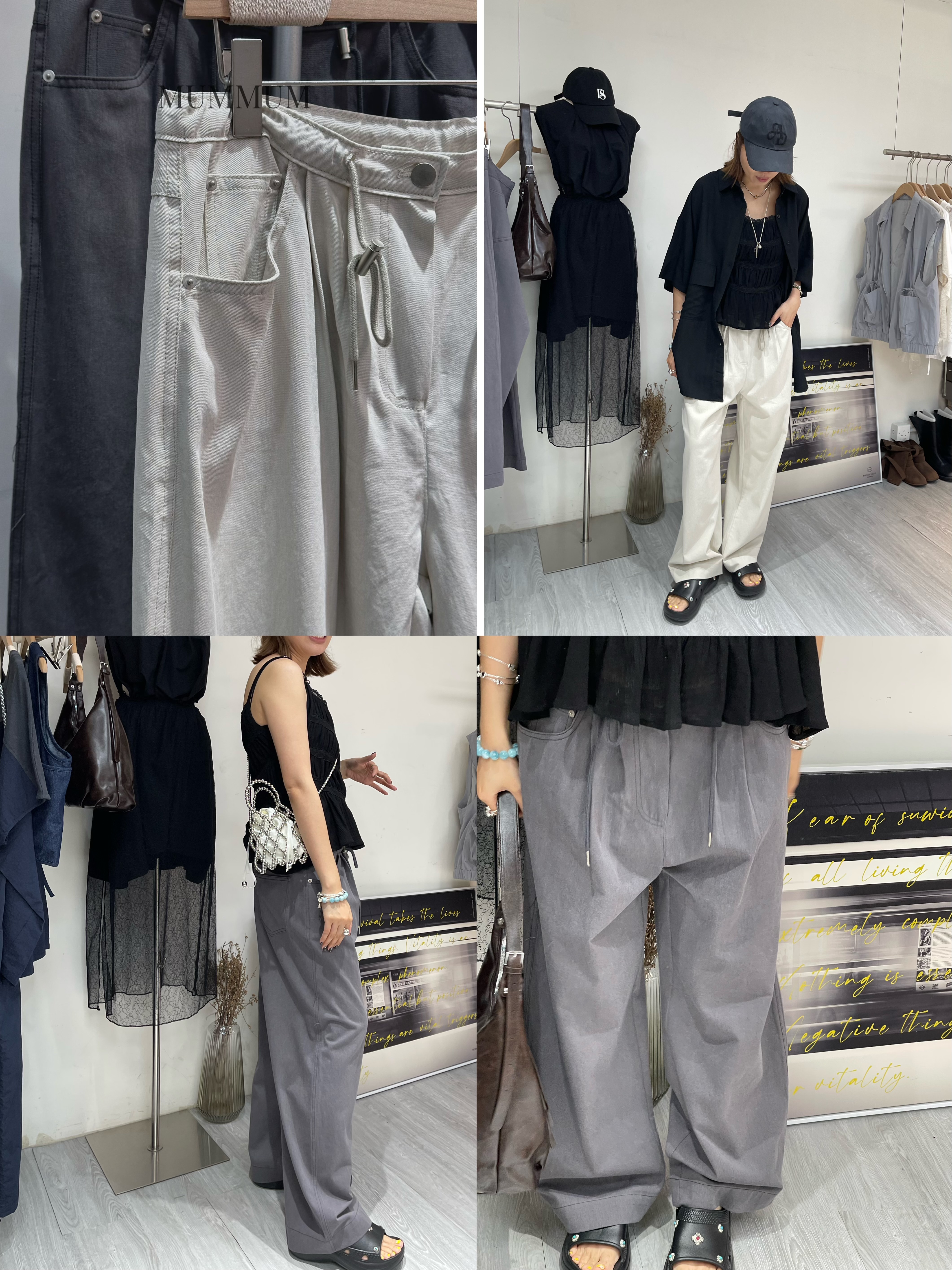 03712a/可自由調節休閒長褲26-34/44/40