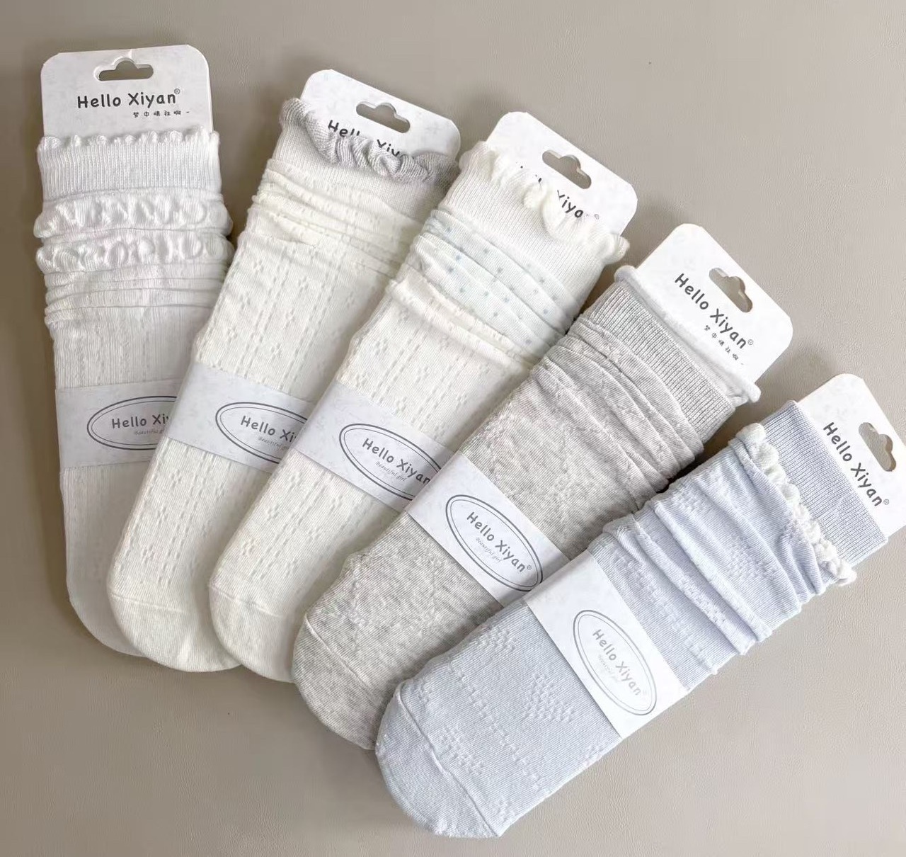 韓系木耳邊堆堆襪