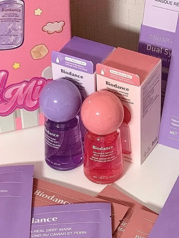 韓國 Biodance果凍精華噴霧50ml 膠原蛋白(粉瓶) / 魚子醬PDRN(紫瓶)