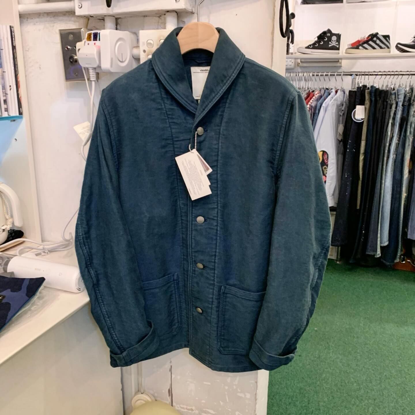 LAST SALE: VISVIM ARTIFACT COVERALL NATURAL DYE (DMGD MOLESKIN) - DK.INDIGO SIZE 2 IN STOCK NOW (現貨發售中)