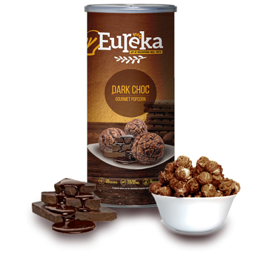 myEureka爆谷 黑朱古力味 90g(罐裝)