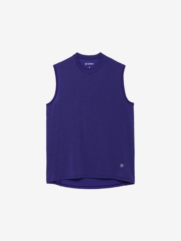 Goldwin |Fast Run Hybrid Wool Sleeveless "Deep Wisteria"