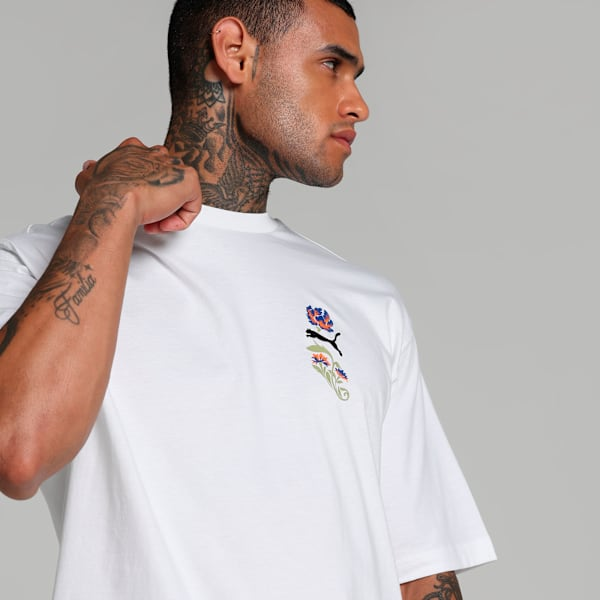 PUMA 短T 流行系列 FLORAL SPORT 白 圖樣 短袖 T恤 男 68955702