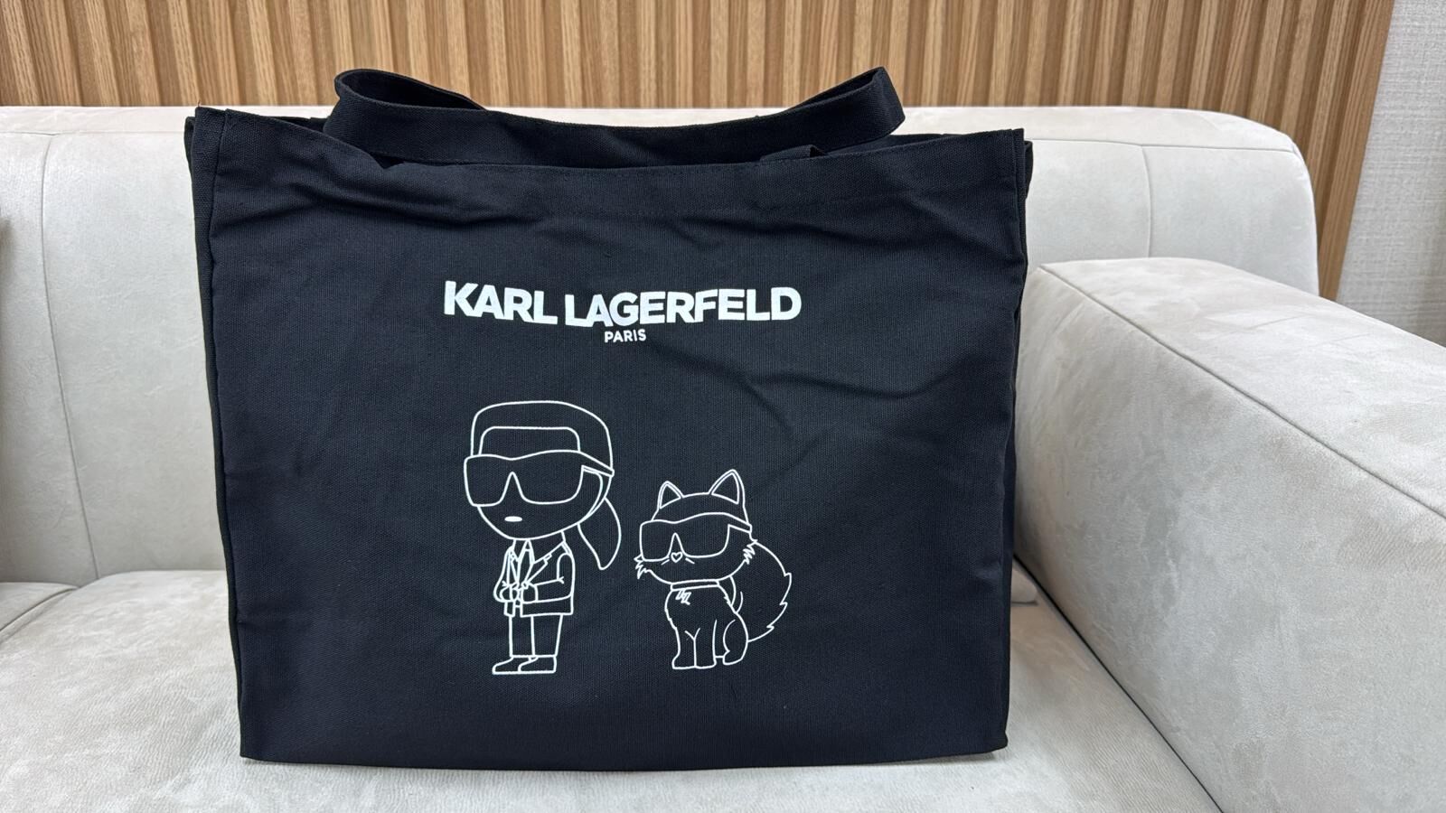 LYS01593 KARL LAGERFELD 老佛爺&貓貓圖案 大購物袋