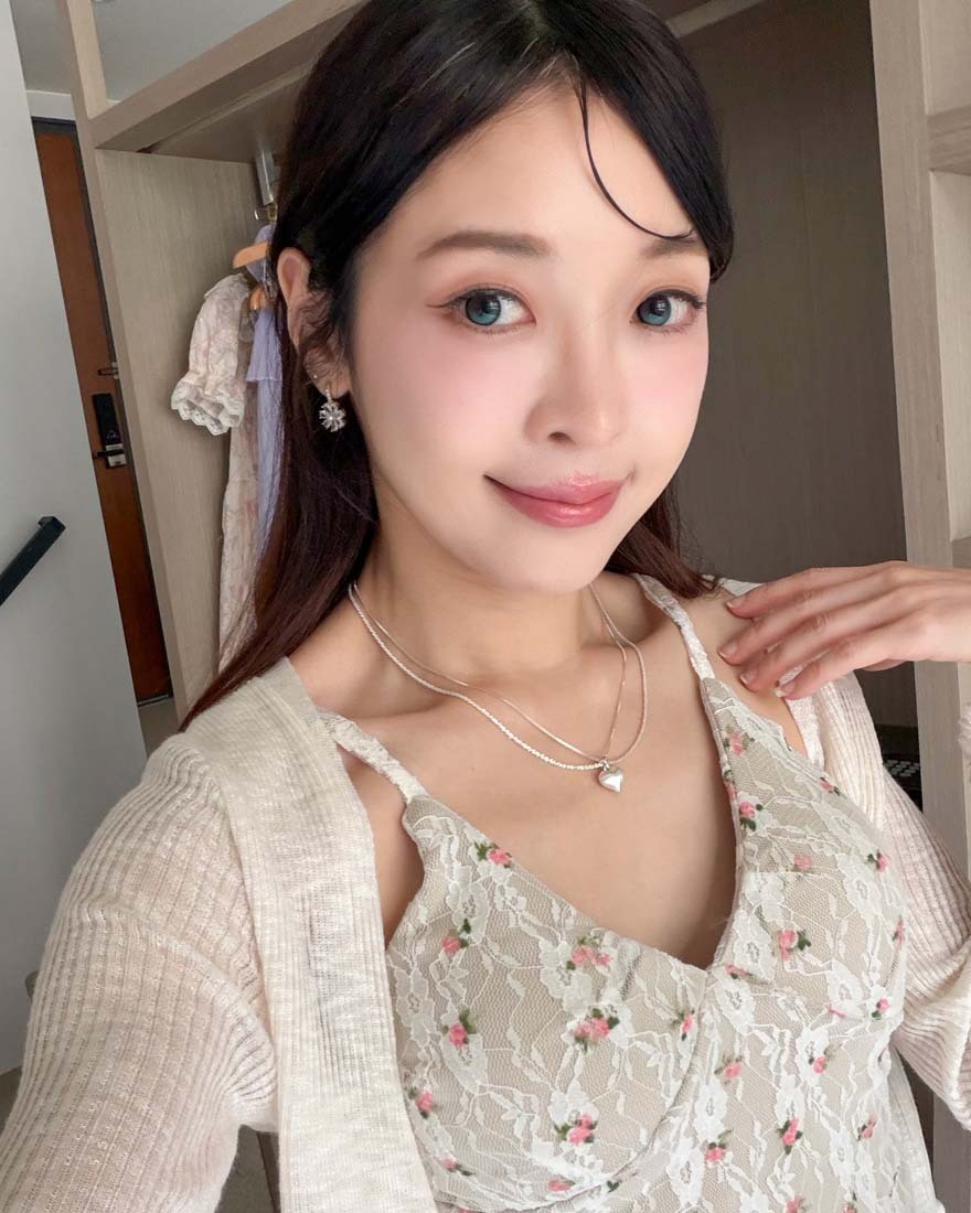 唯美獨白鑽石花朵垂墜耳環-純銀針式