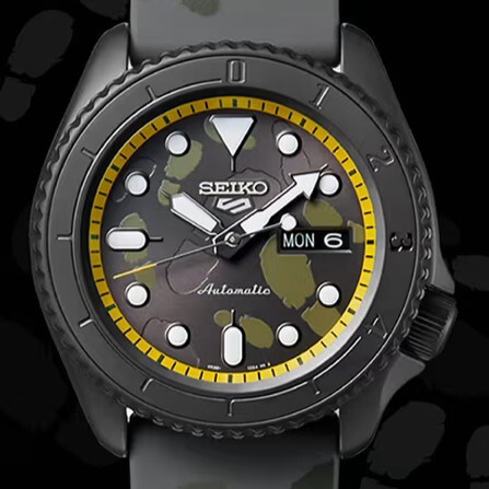 【SEIKO 日本精工】盾牌5 SPORT系列 日本機芯 海賊王 香吉士 限量 機械錶 SBSA155