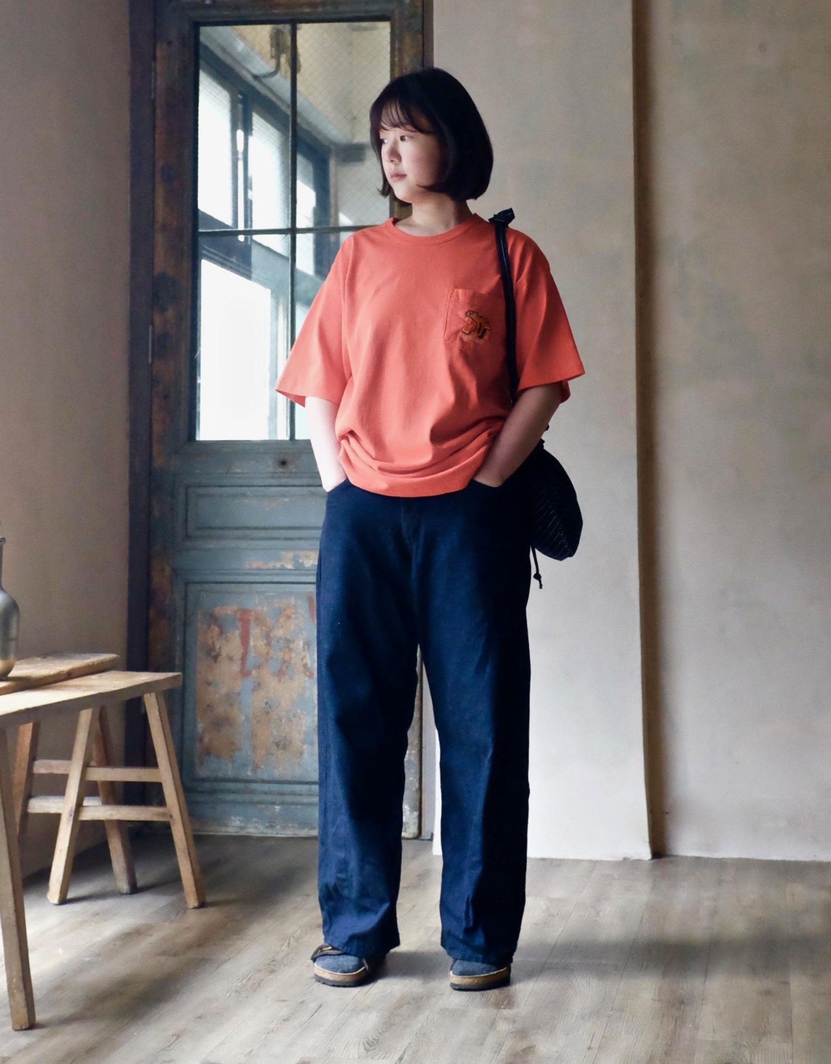 HOUSTON /  PIGMENT U.S.COTTON PRINT TEE (TIGER)