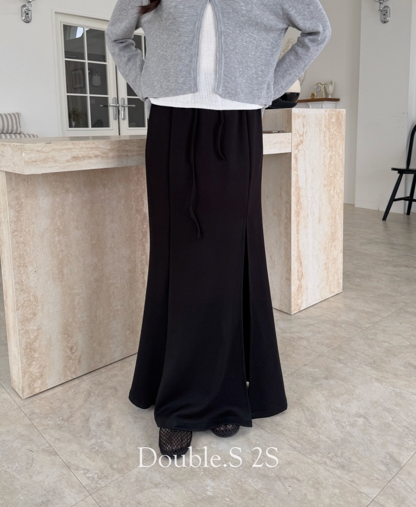 側開衩魚尾棉裙*3色