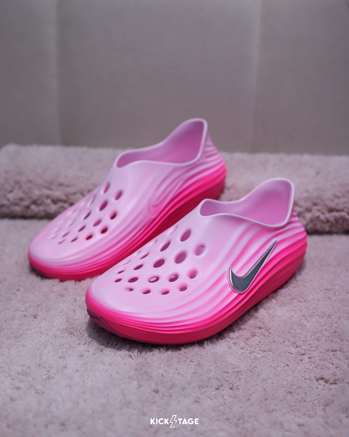 [限量不退換] 男女鞋 NIKE REACTX REJUVEN8 PINK FOAM 乳腺癌 粉色 泡棉 休閒 防水 涼鞋 拖鞋 恢復鞋【HV5062-601】