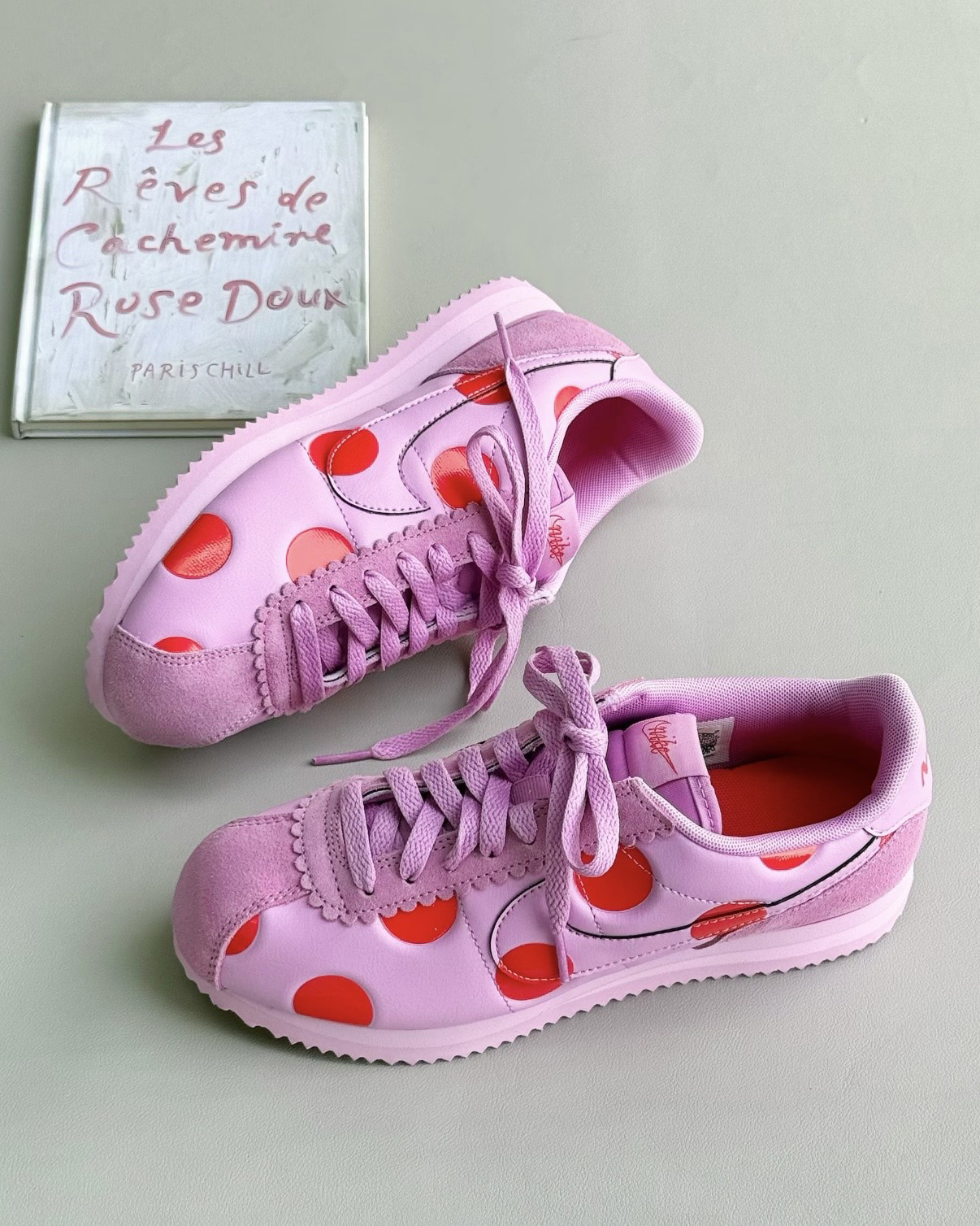 NIKE CORTEZ "POLKA DOTS" 波點 點點 粉橘 亮粉 阿甘鞋 女鞋 IR1332-500 / 預購