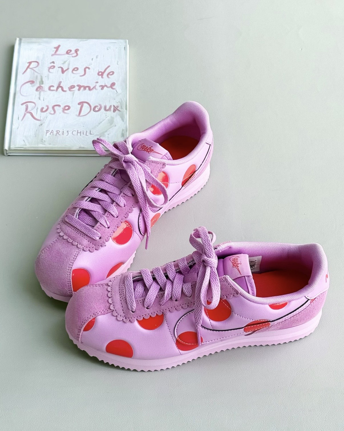 NIKE CORTEZ "POLKA DOTS" 波點 點點 粉橘 亮粉 阿甘鞋 女鞋 IR1332-500 / 預購