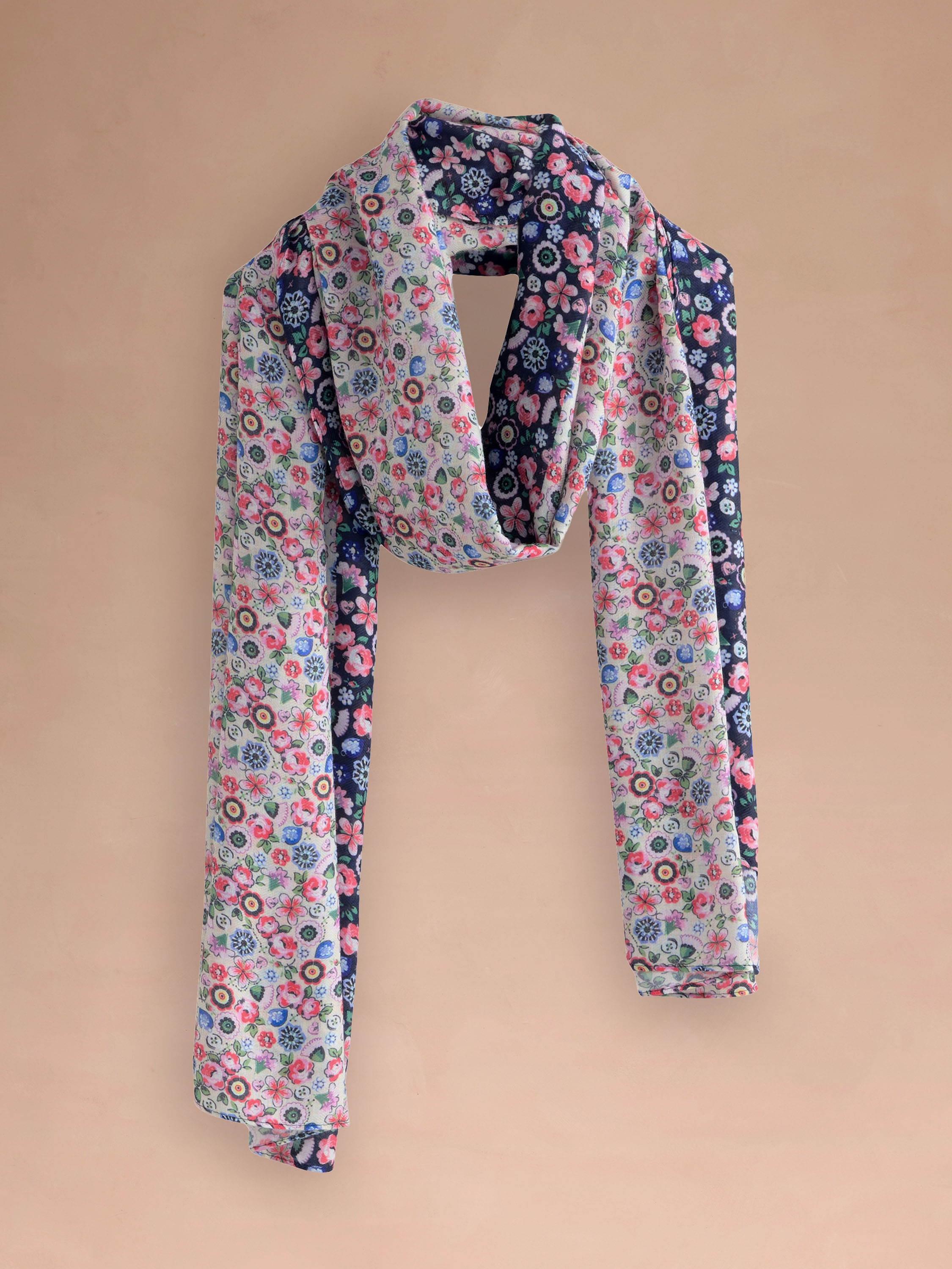 Pearly Queen Ditsy 雙面圍巾