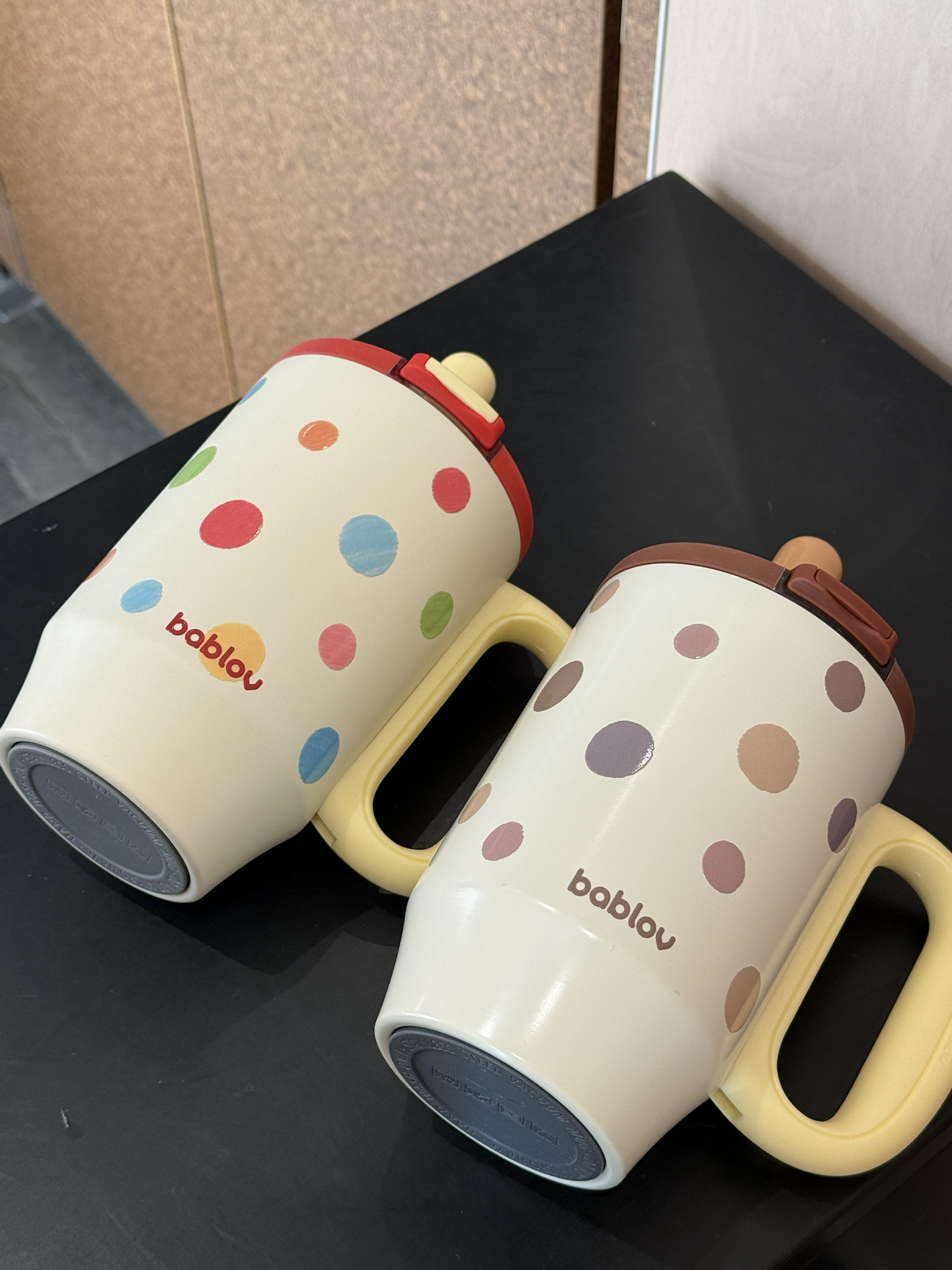 代購-『一點點喜歡』BABLOV 三飲杯 點點 吸管杯 保溫杯  680ml