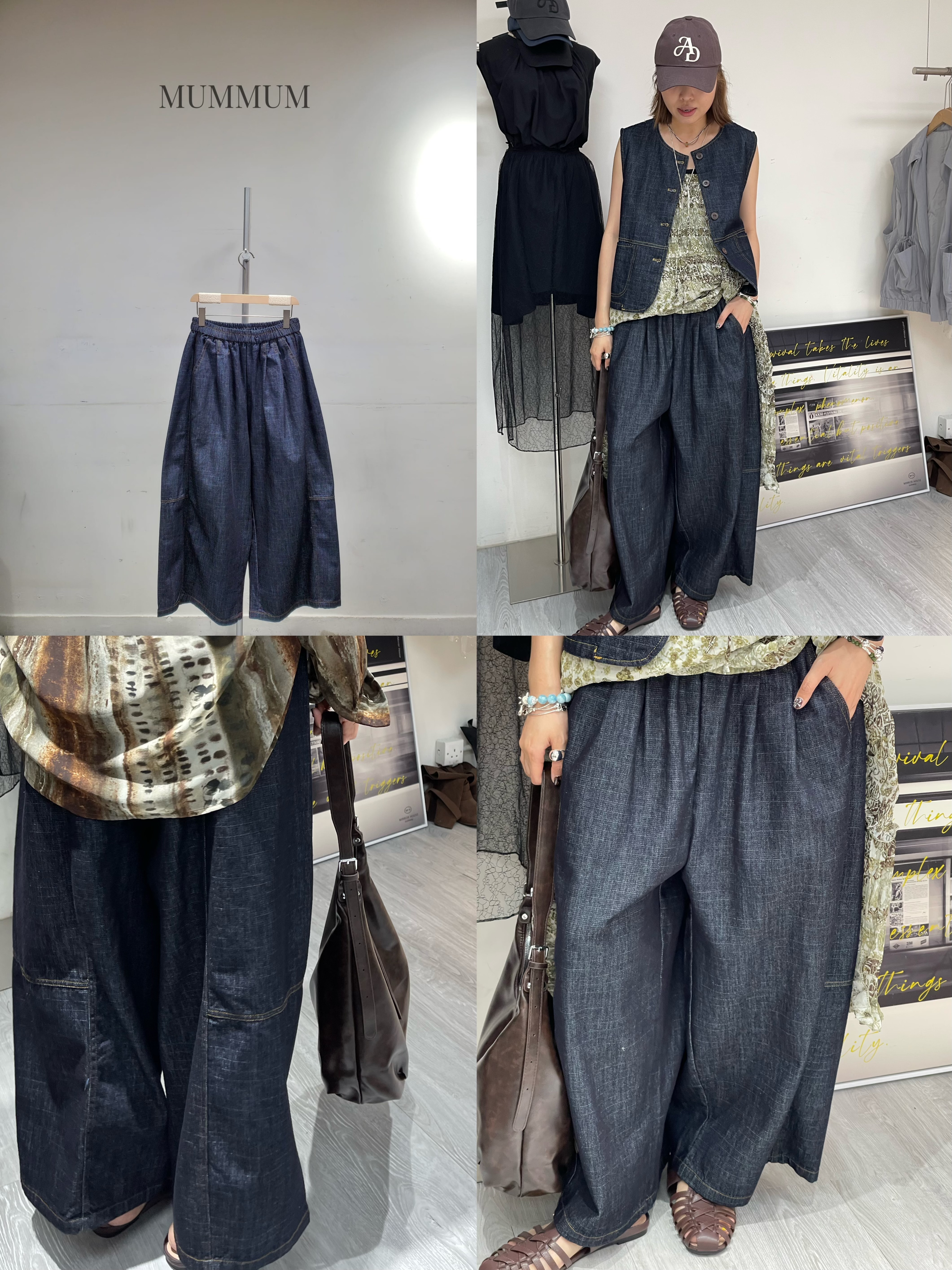 03707a/日系鬆弛感牛仔褲　28-43/46/37