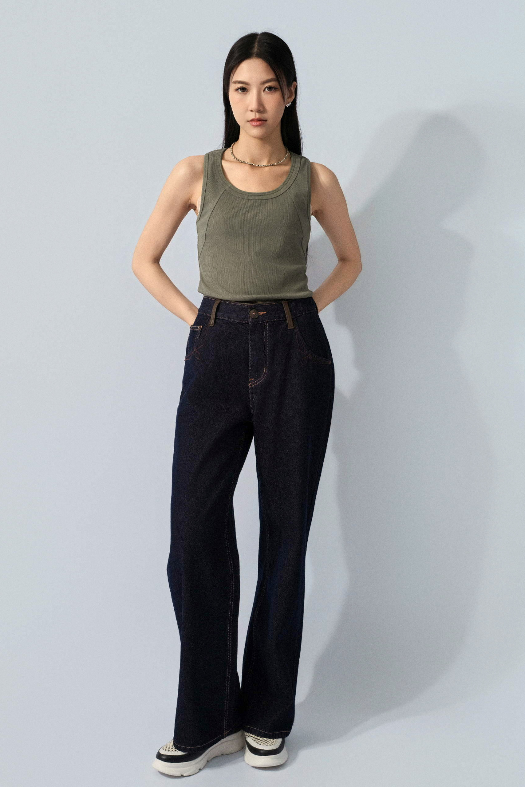 鏤空背幼坑羅紋背心（預購產品）