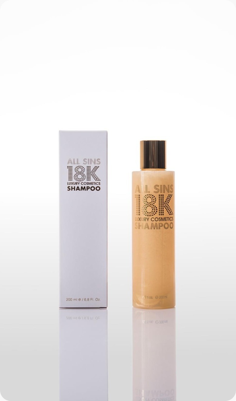 (7138) ALL SINS 18K 黃金洗髮乳【200ML/1000 ml 兩款可選】