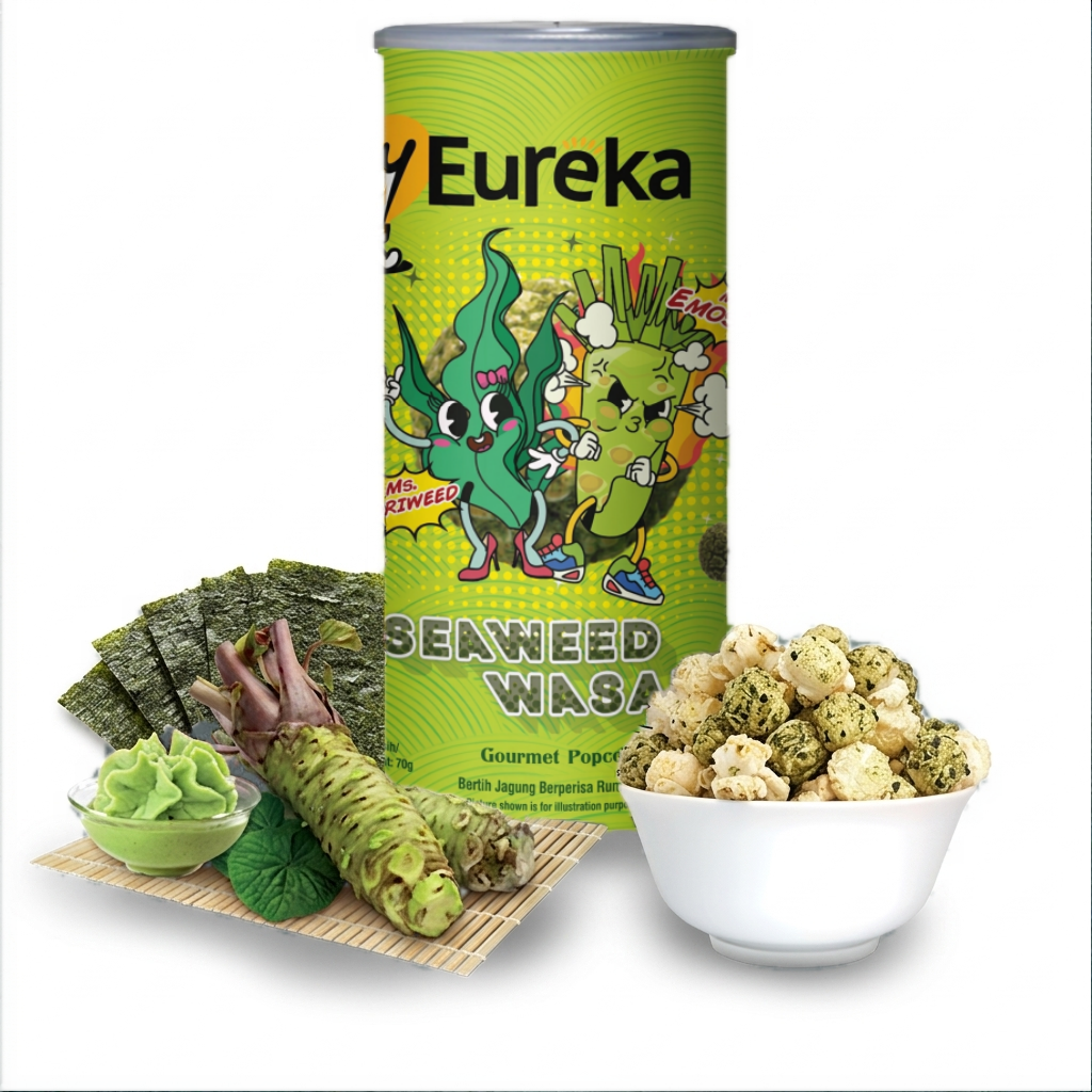 myEureka爆谷 海苔芥末味 70g(罐裝)