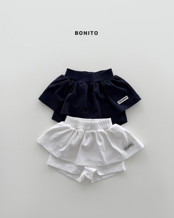 正韓夏Bonito 嫩嬰/小童兩色運動感裙褲