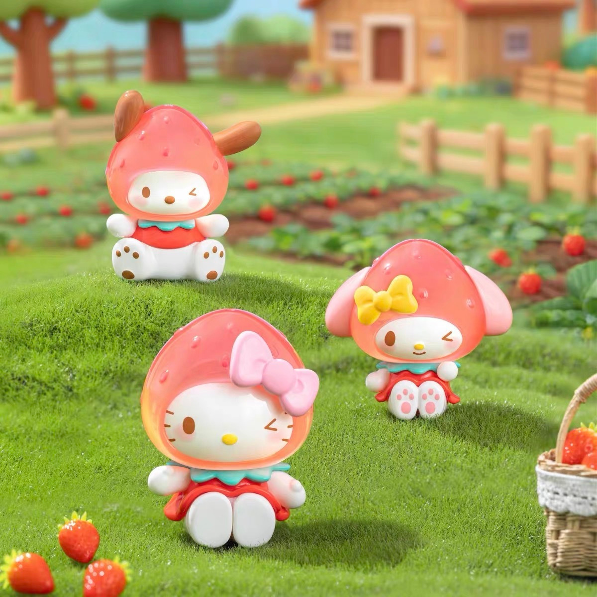 三麗鷗家族草莓糖系列 MINI吊飾 [單盒]