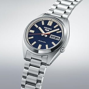 【SEIKO 日本精工】盾牌5 SPORT系列 日期星期顯示 機械錶 懷舊復古 藍色 RPK87K1