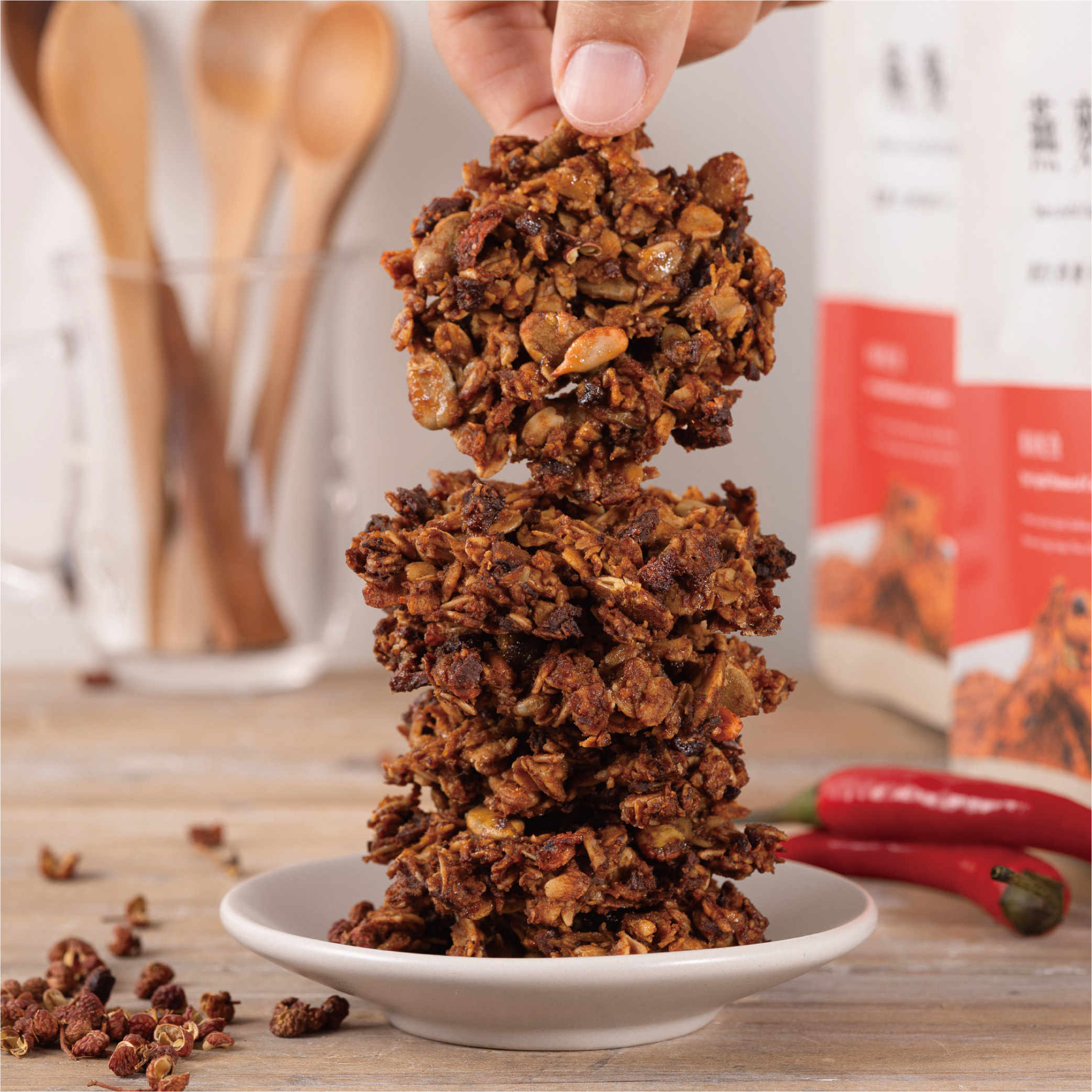 【海濤客】椒麻魷魚燕麥餅