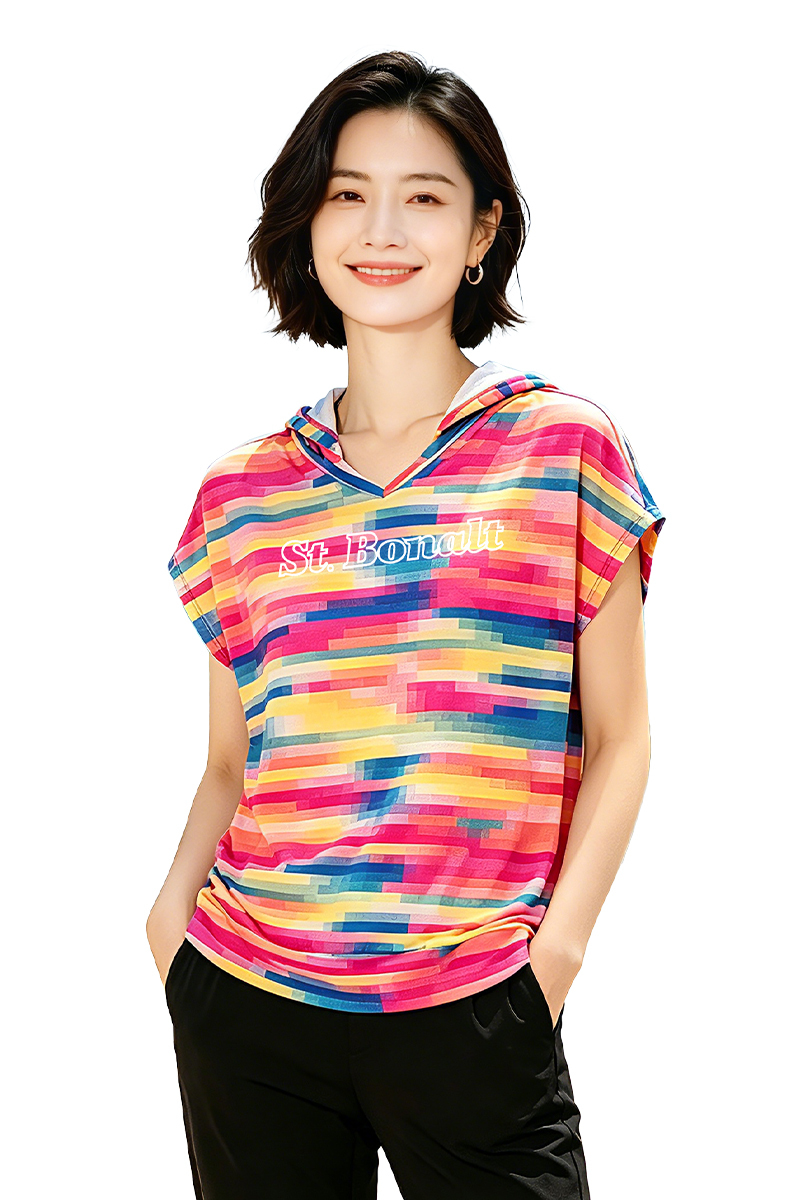 涼感速乾連帽T恤｜女款 8065